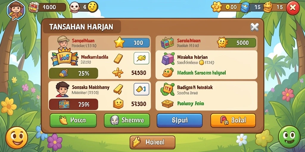 Fitur bonus dan promosi menarik setiap bulan.