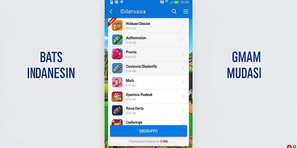 Lingkungan permainan yang penuh warna dan detail.