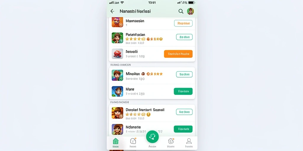 Leaderboard yang menunjukkan peringkat pemain secara real-time.